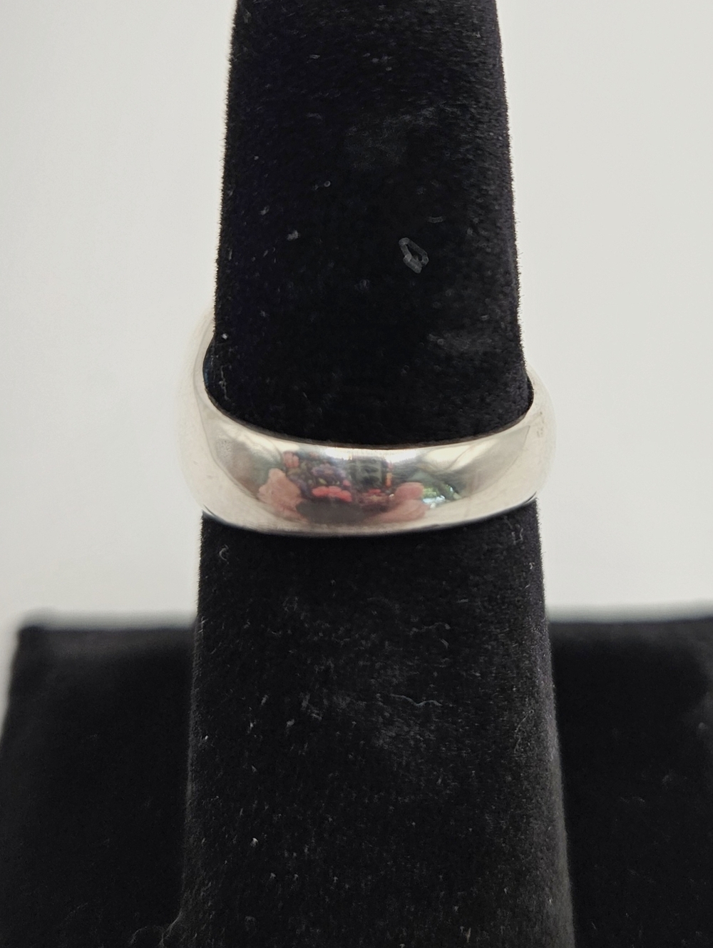 Sleek Modern SZ 6 925 Silver Ring wt Faceted Aqua Topaz Stone - Picture 4 of 5
